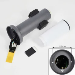 Borne Lumineuse Caserta Anthracite, 1 Lumiere