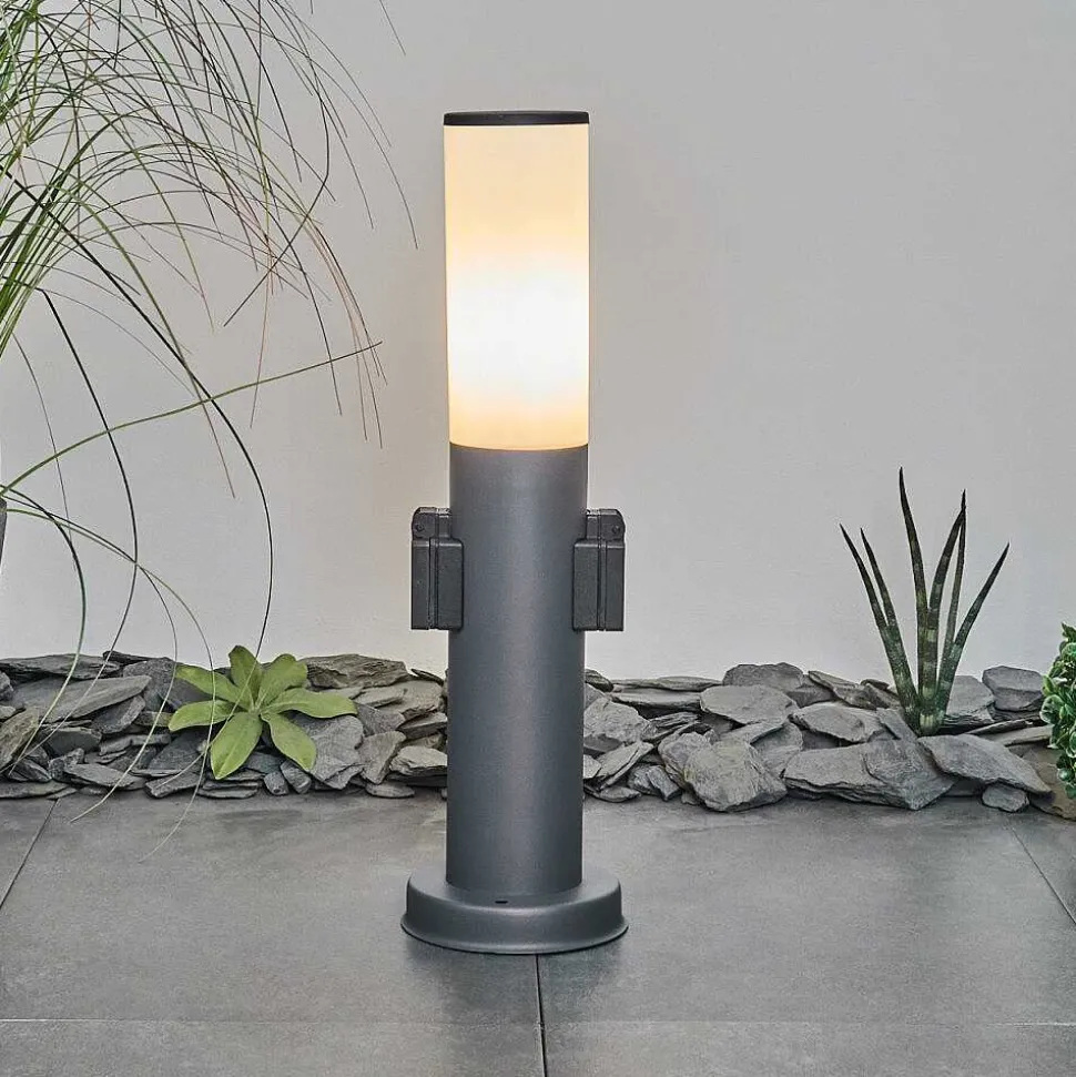 Borne Lumineuse Caserta Anthracite, 1 Lumiere