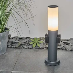 Borne Lumineuse Caserta Anthracite, 1 Lumiere