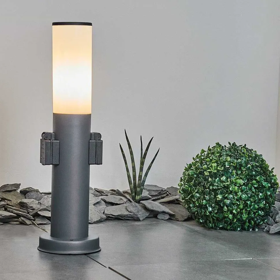 Borne Lumineuse Caserta Anthracite, 1 Lumiere