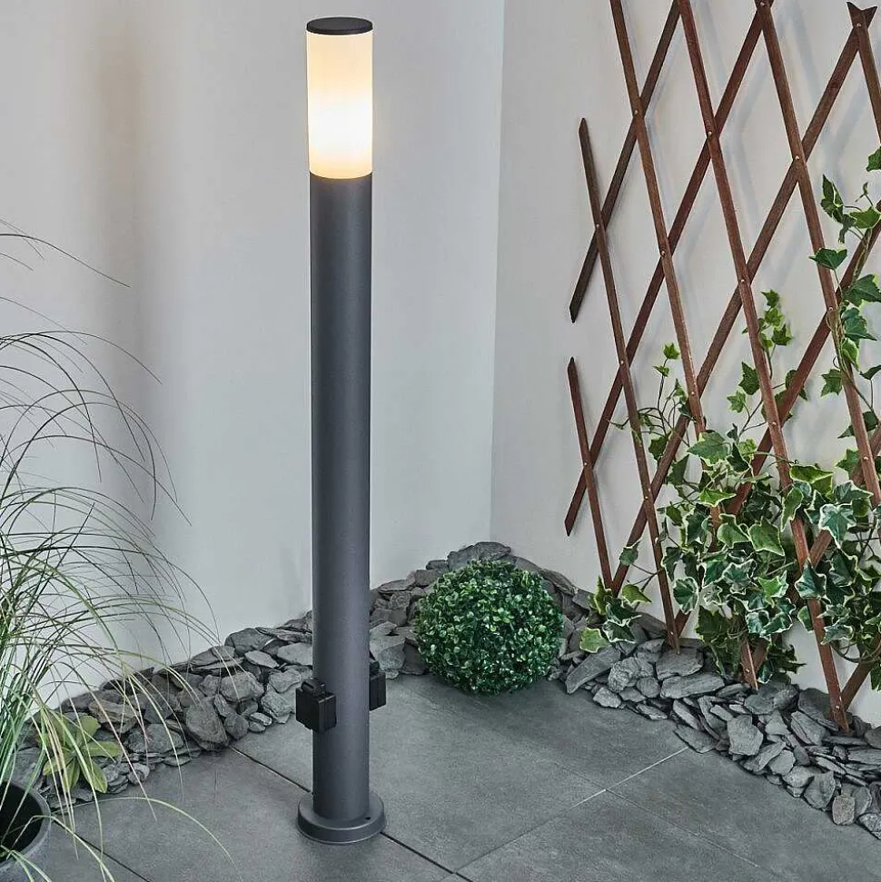 Borne Lumineuse Caserta Anthracite, 1 Lumiere