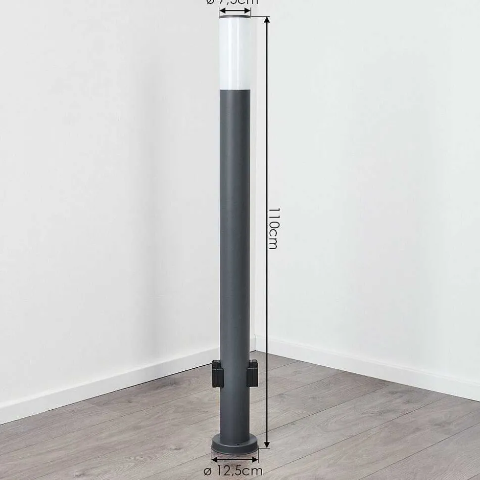 Borne Lumineuse Caserta Anthracite, 1 Lumiere