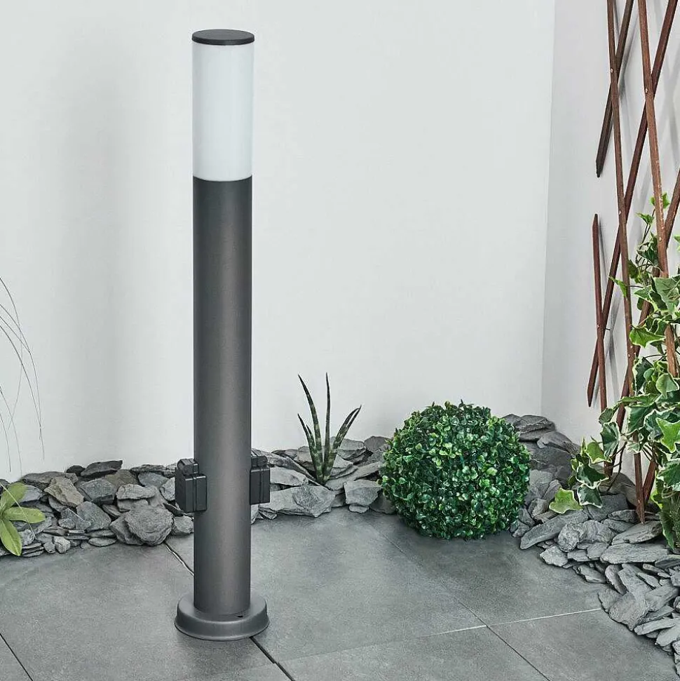 Borne Lumineuse Caserta Anthracite, 1 Lumiere