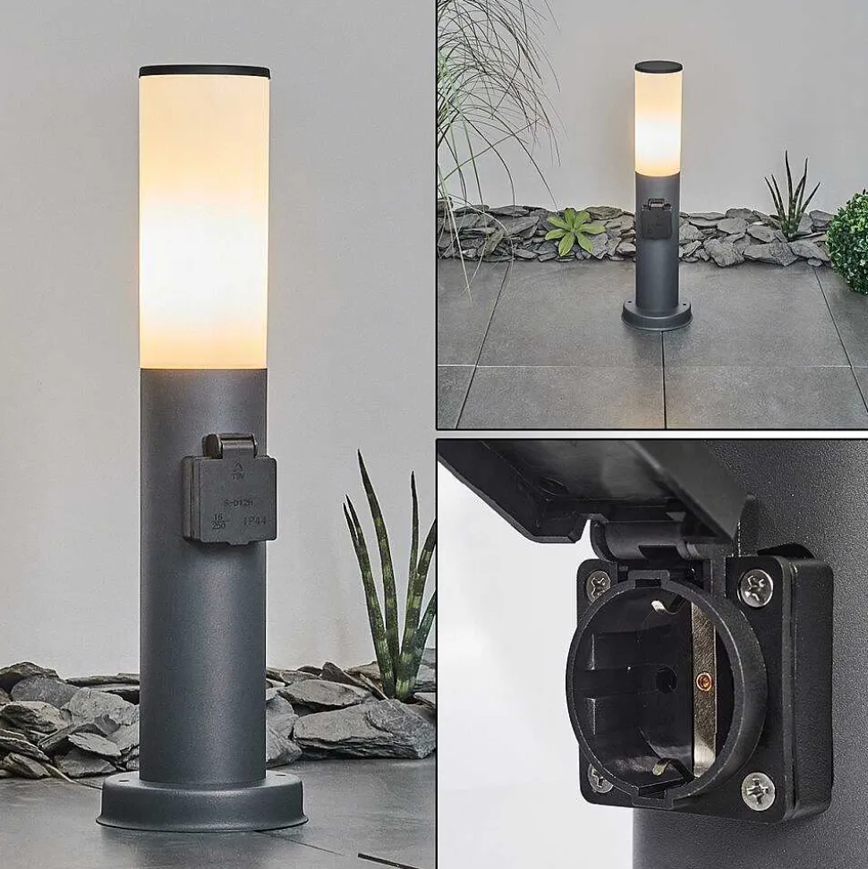 Borne Lumineuse Caserta Anthracite, 1 Lumiere