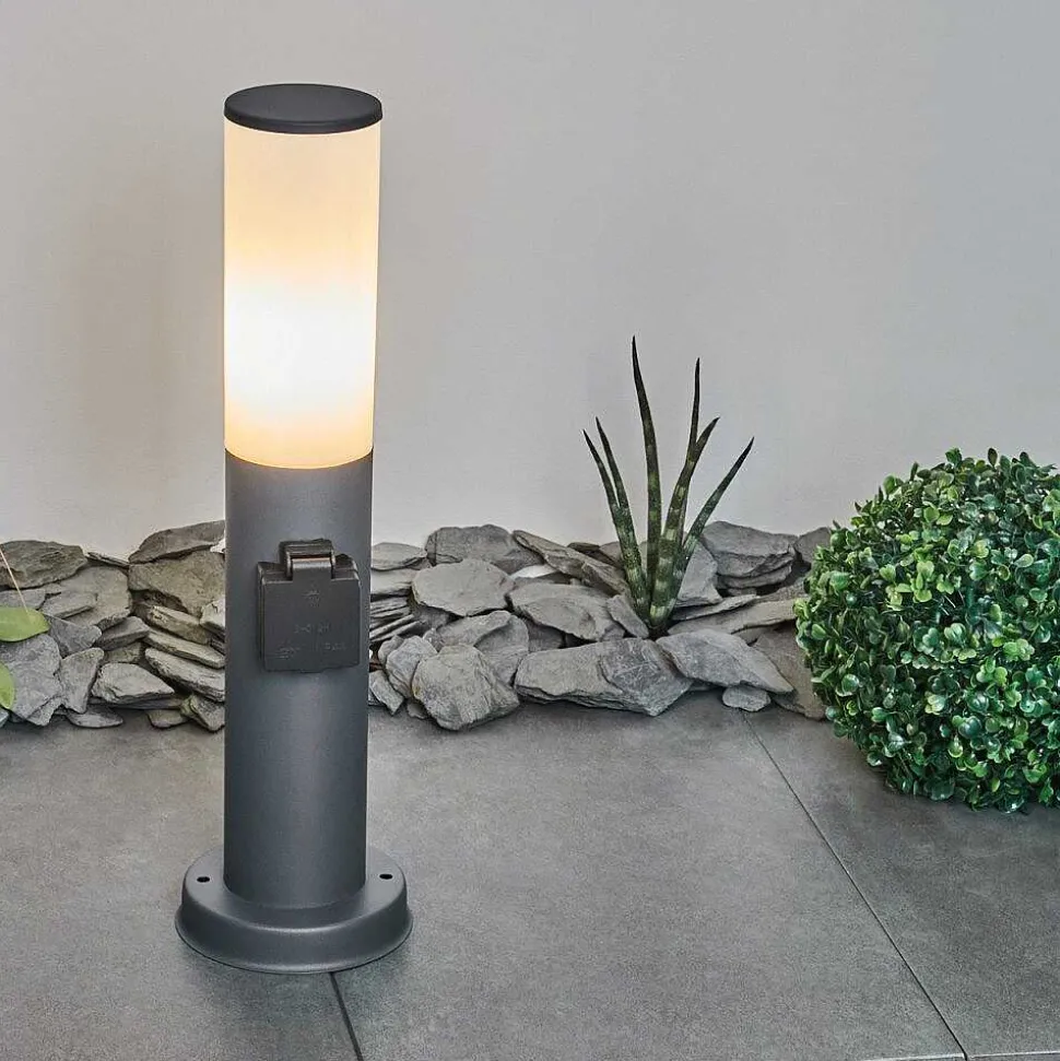 Borne Lumineuse Caserta Anthracite, 1 Lumiere