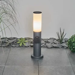 Borne Lumineuse Caserta Anthracite, 1 Lumiere