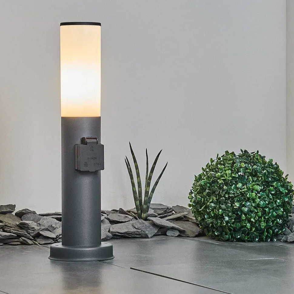 Borne Lumineuse Caserta Anthracite, 1 Lumiere