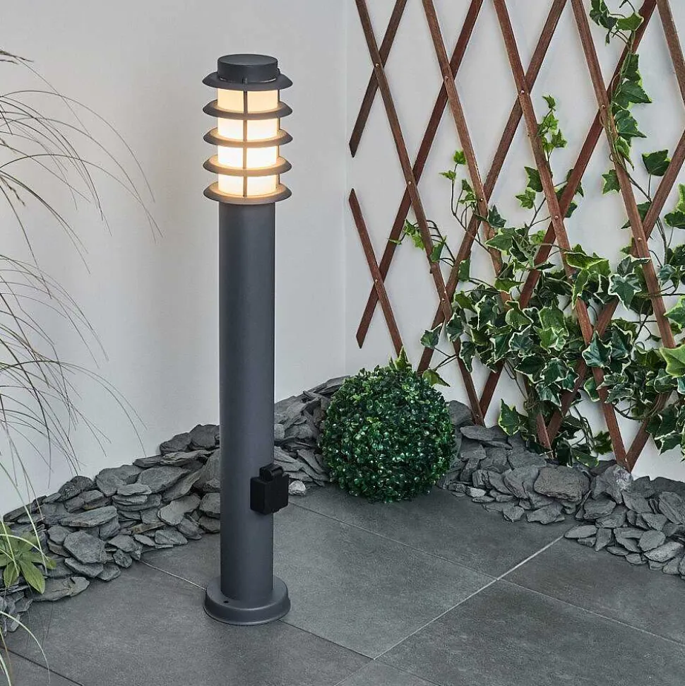 Borne Lumineuse Caserta Anthracite, 1 Lumiere