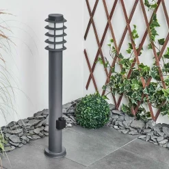 Borne Lumineuse Caserta Anthracite, 1 Lumiere