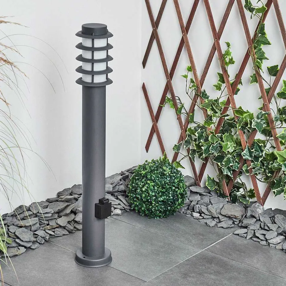 Borne Lumineuse Caserta Anthracite, 1 Lumiere