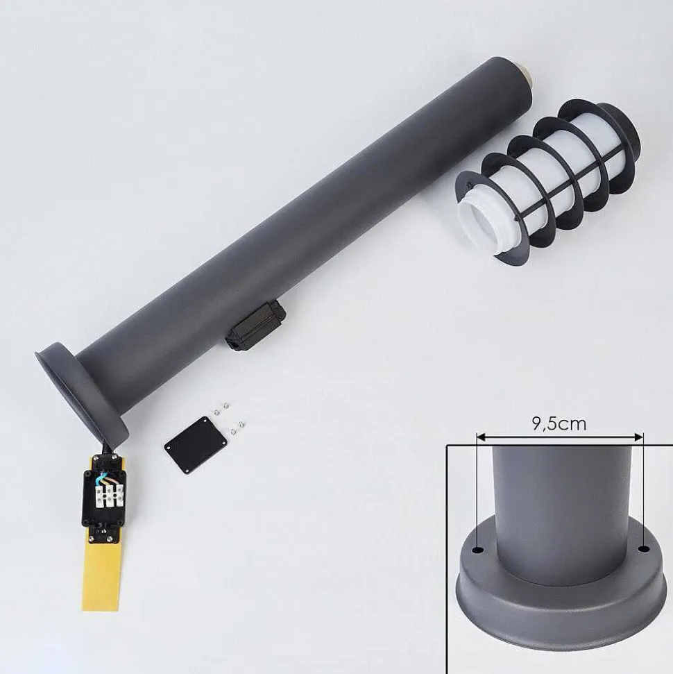 Borne Lumineuse Caserta Anthracite, 1 Lumiere