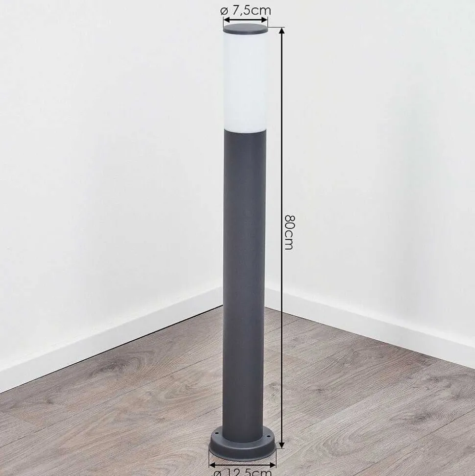 Borne Lumineuse Caserta Anthracite, 1 Lumiere