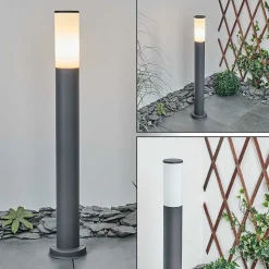 Borne Lumineuse Caserta Anthracite, 1 Lumiere