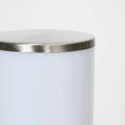 Borne Lumineuse Caserta Nickel Mat, 1 Lumiere, Detecteur De Mouvement