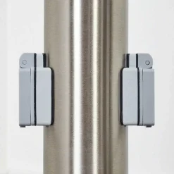 Borne Lumineuse Caserta Nickel Mat, 1 Lumiere