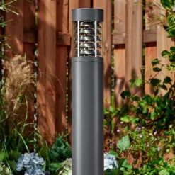 Borne Lumineuse Dakar Anthracite, 1 Lumiere