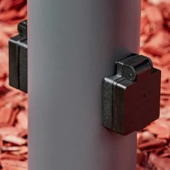 Borne Lumineuse Dakar Anthracite, 1 Lumiere