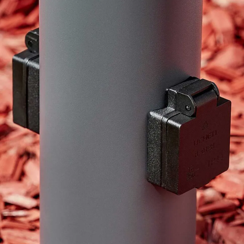 Borne Lumineuse Dakar Anthracite, 1 Lumiere