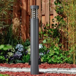 Borne Lumineuse Dakar Anthracite, 1 Lumiere