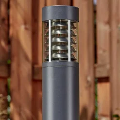 Borne Lumineuse Dakar Anthracite, 1 Lumiere