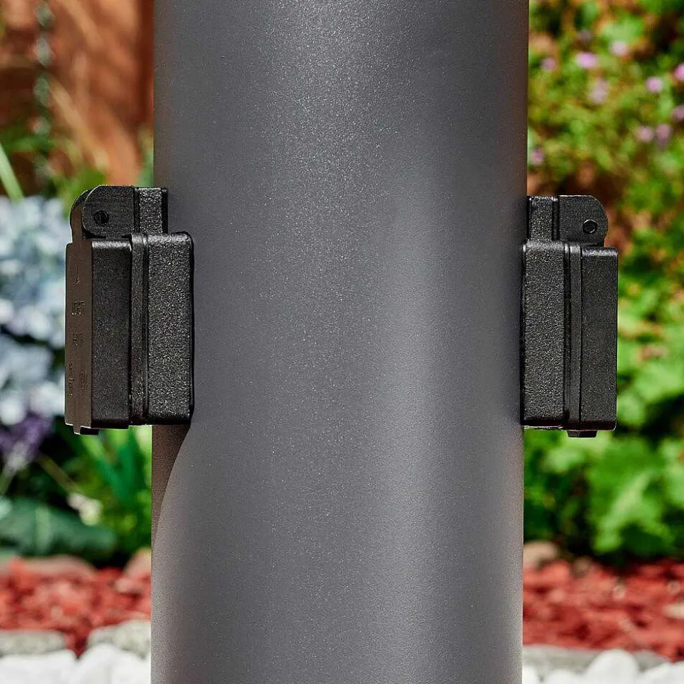 Borne Lumineuse Dakar Anthracite, 1 Lumiere