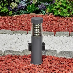 Borne Lumineuse Dakar Anthracite, 1 Lumiere