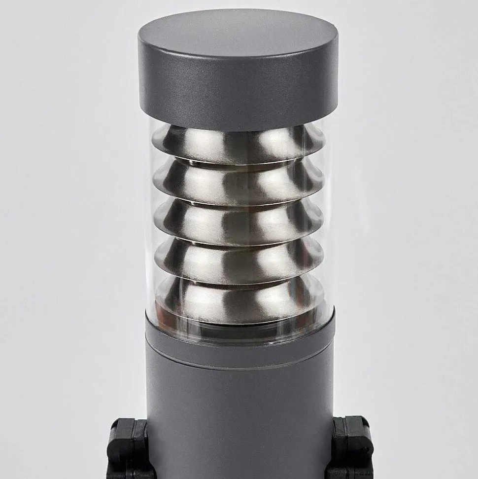 Borne Lumineuse Dakar Anthracite, 1 Lumiere, Detecteur De Mouvement