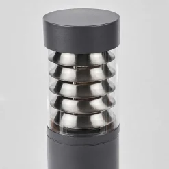 Borne Lumineuse Dakar Anthracite, 1 Lumiere, Detecteur De Mouvement