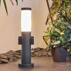 Borne Lumineuse Gaborone Anthracite, 1 Lumiere