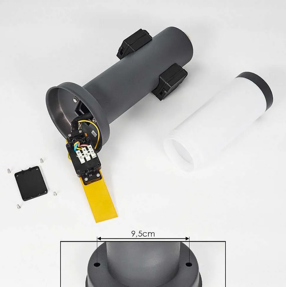 Borne Lumineuse Gaborone Anthracite, 1 Lumiere