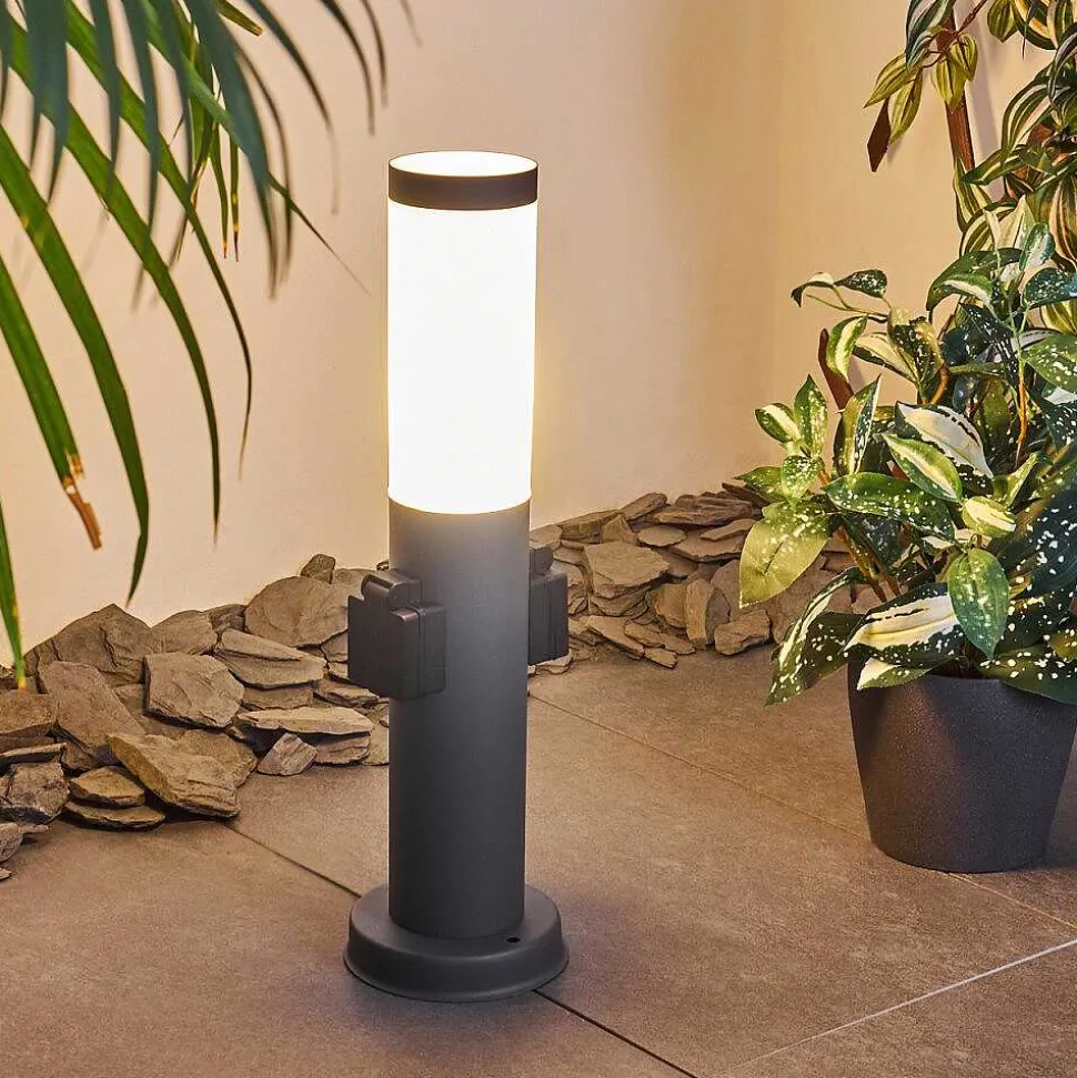 Borne Lumineuse Gaborone Anthracite, 1 Lumiere