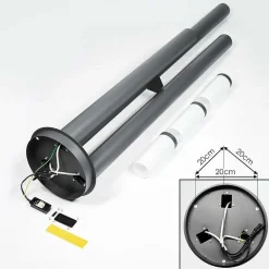 Borne Lumineuse Gaborone Anthracite, 3 Lumieres