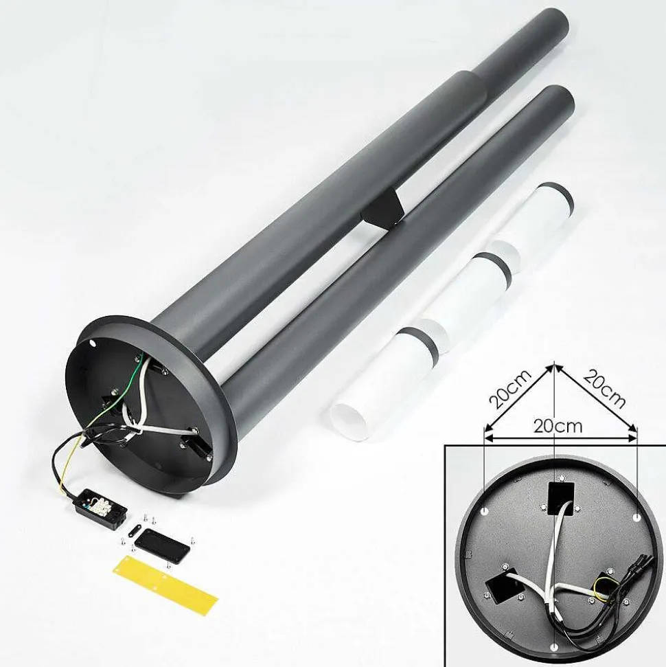 Borne Lumineuse Gaborone Anthracite, 3 Lumieres