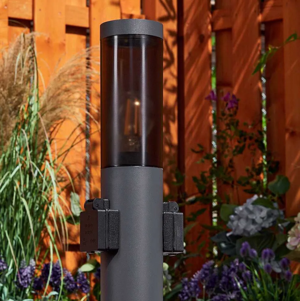 Borne Lumineuse Gaborone Anthracite, 1 Lumiere