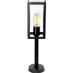 Borne Lumineuse Ks Verlichting Huizen Noir, 1 Lumiere