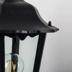 Borne Lumineuse Ks Verlichting Ancona Noir, 1 Lumiere