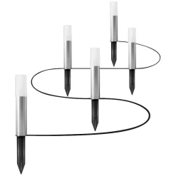 Borne Lumineuse Ledvance Garden Pole Acier Inoxydable, 1 Lumiere, Changeur De Couleurs