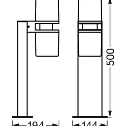 Borne Lumineuse Ledvance Smart+ Gris, 1 Lumiere