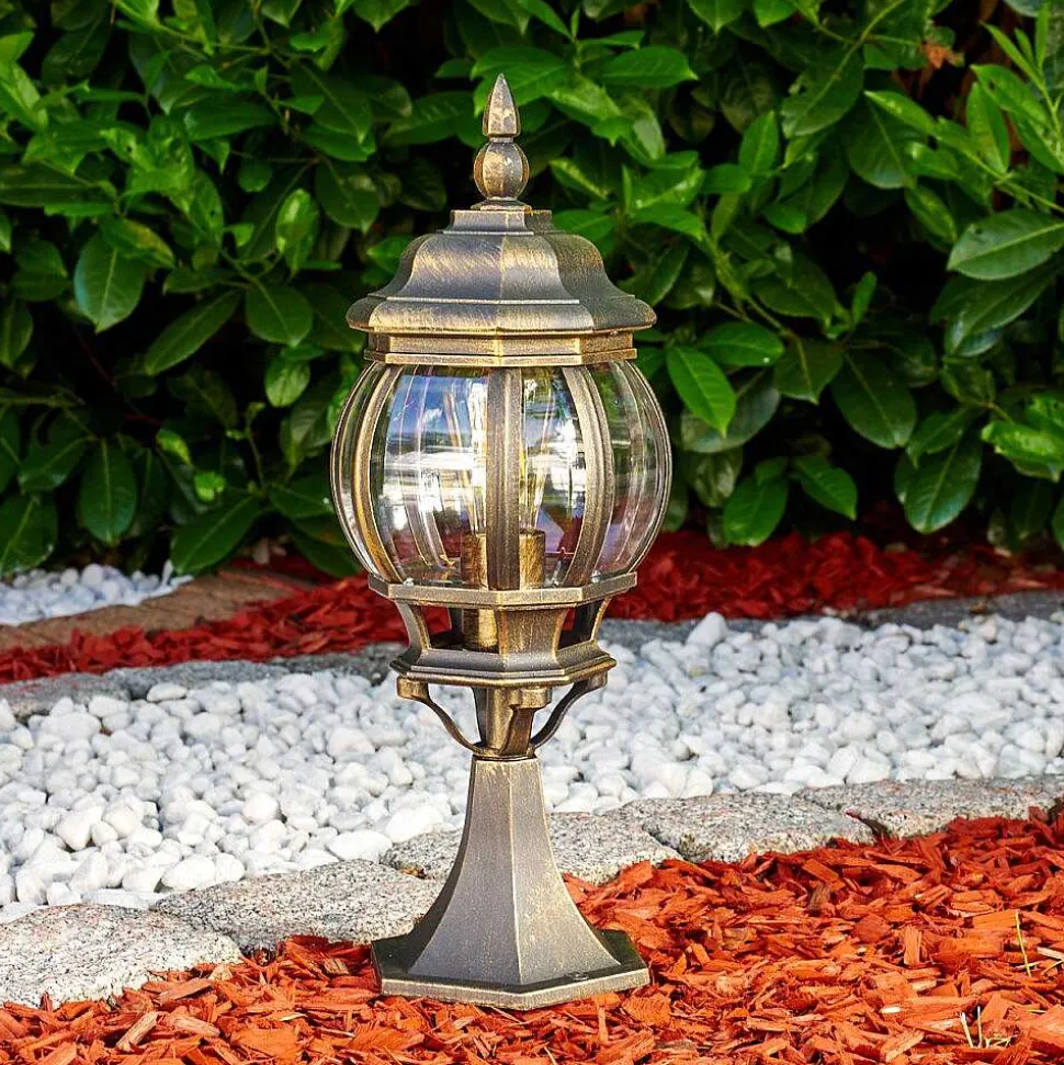 Borne Lumineuse Lentua Brun Dore, 1 Lumiere