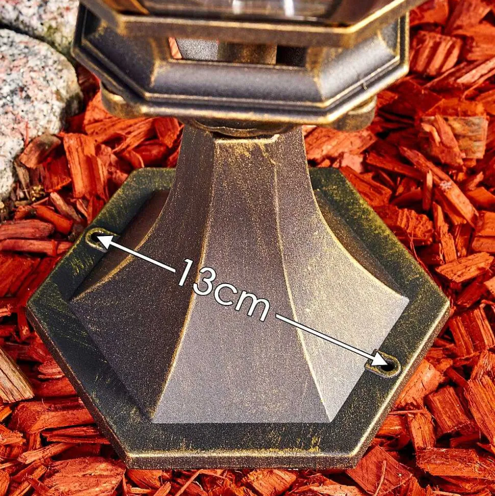 Borne Lumineuse Lentua Brun Dore, 1 Lumiere