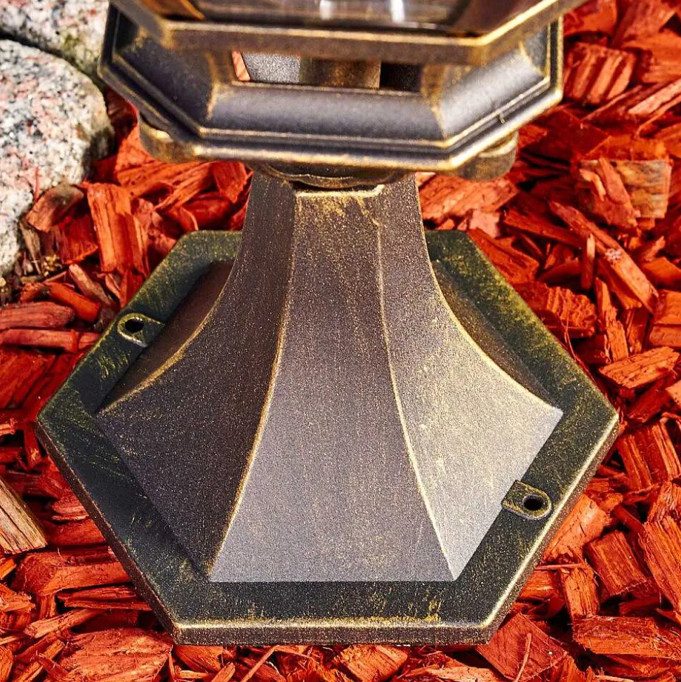 Borne Lumineuse Lentua Brun Dore, 1 Lumiere