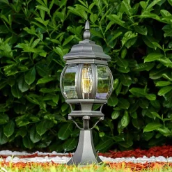 Borne Lumineuse Lentua Noir, 1 Lumiere