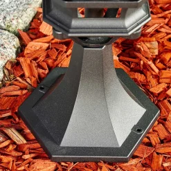 Borne Lumineuse Lentua Noir, 1 Lumiere