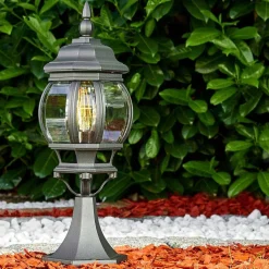 Borne Lumineuse Lentua Noir, 1 Lumiere