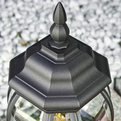 Borne Lumineuse Lentua Noir, 1 Lumiere