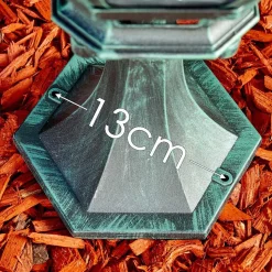 Borne Lumineuse Lentua Vert, Noir, 1 Lumiere