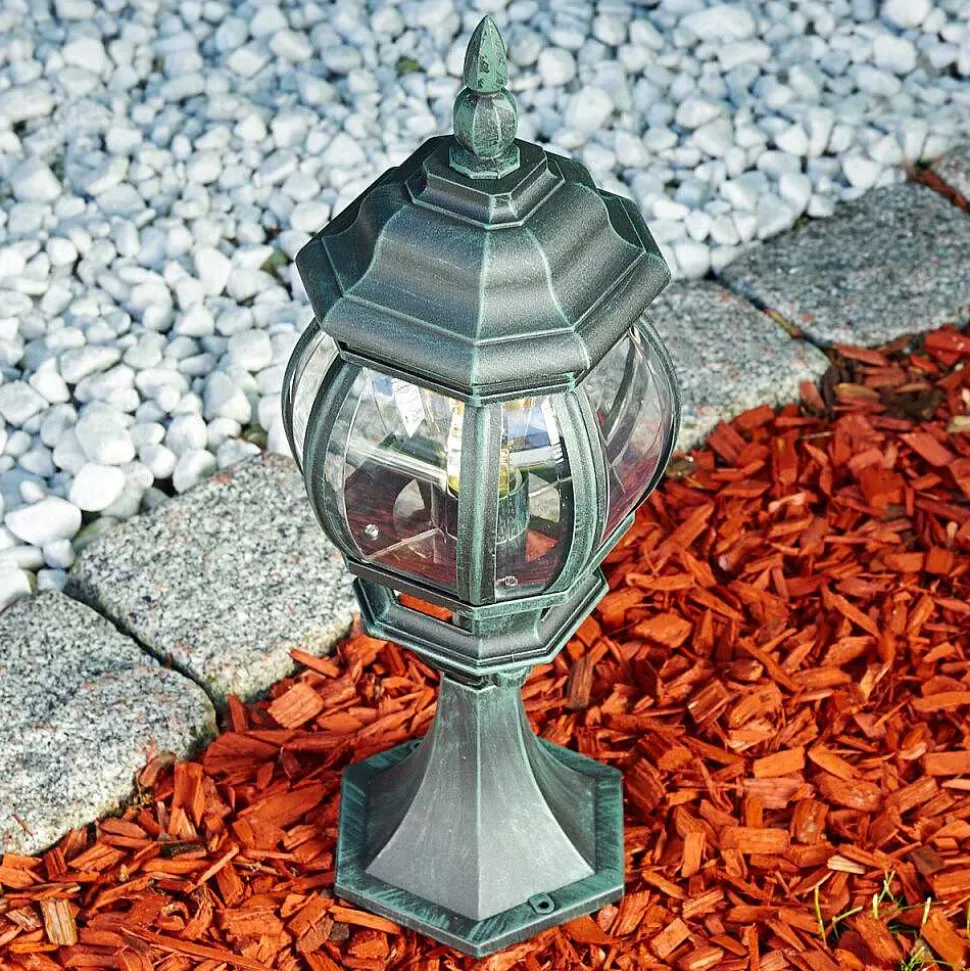 Borne Lumineuse Lentua Vert, Noir, 1 Lumiere