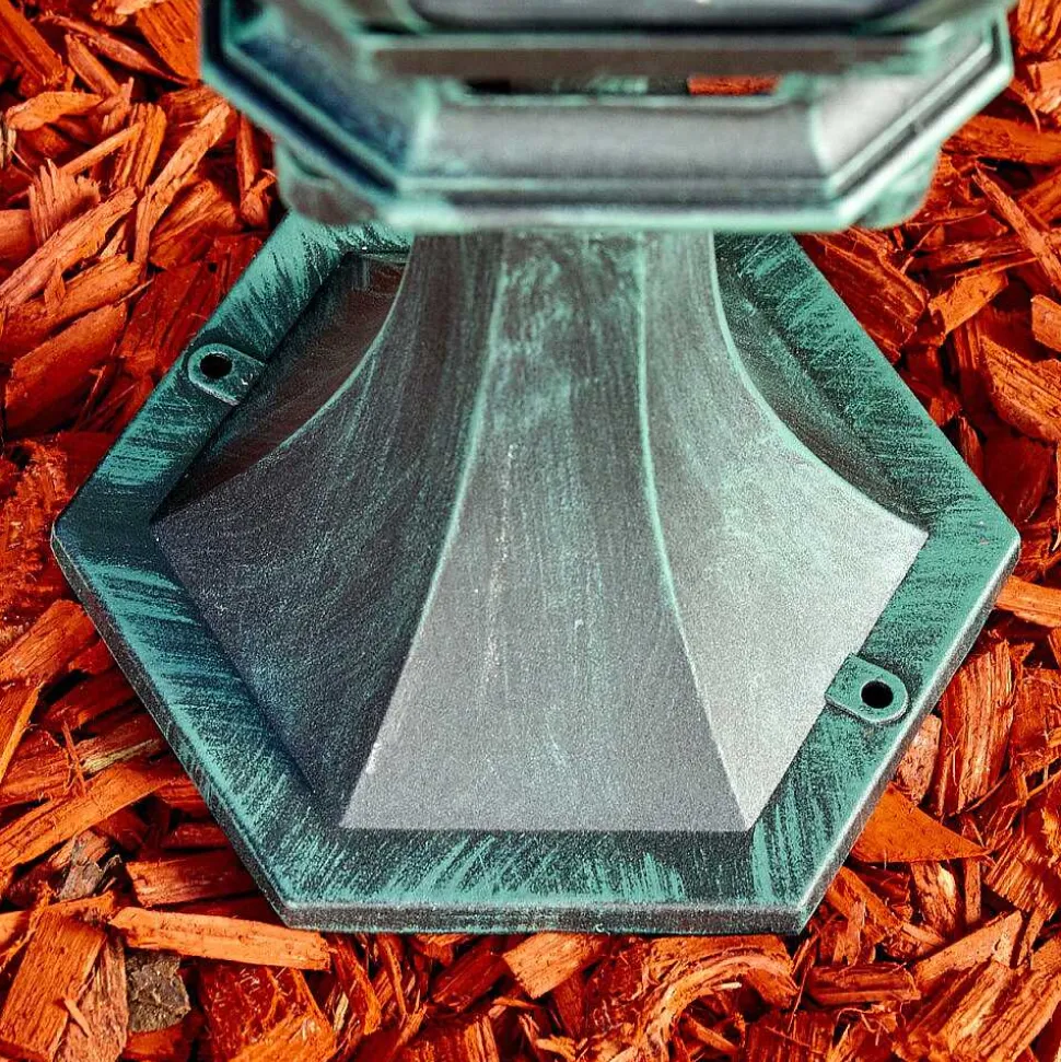 Borne Lumineuse Lentua Vert, Noir, 1 Lumiere