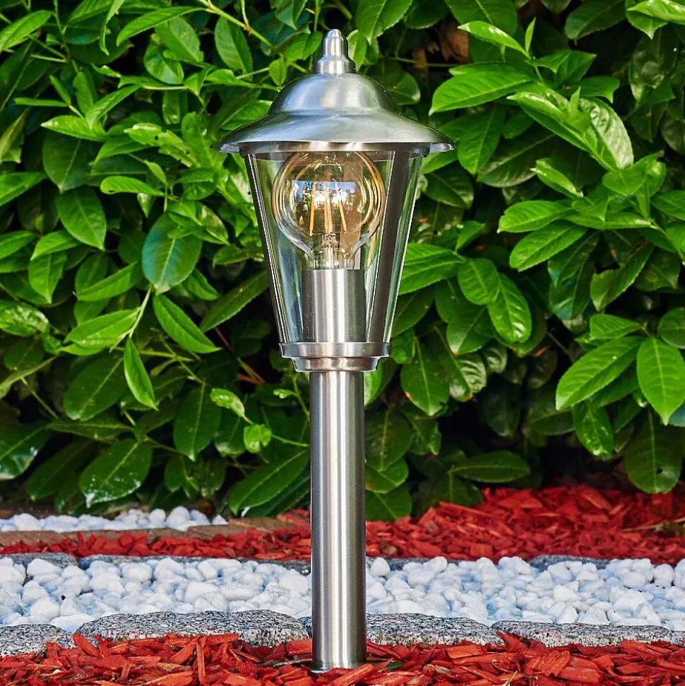 Borne Lumineuse Lerskov Acier Inoxydable, 1 Lumiere