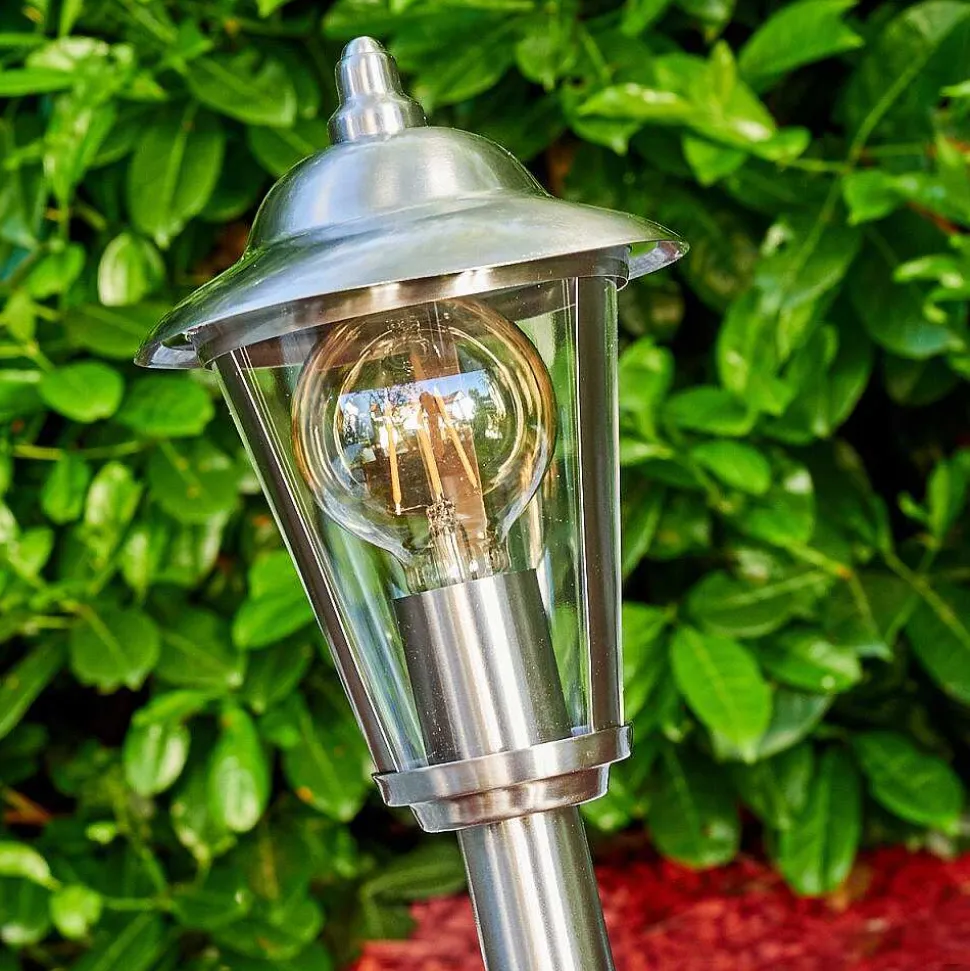 Borne Lumineuse Lerskov Acier Inoxydable, 1 Lumiere